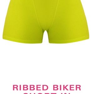 Ribbed biker shorts and corset top